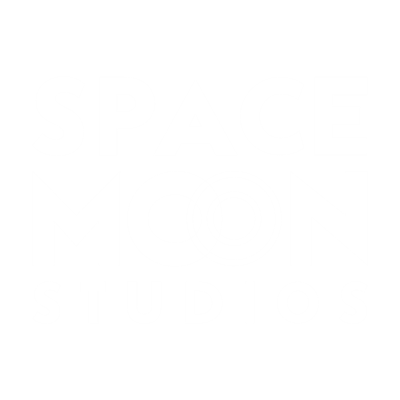 Logotipo de Space Moon Studios, grupo al que pertenece Space Moon Creative